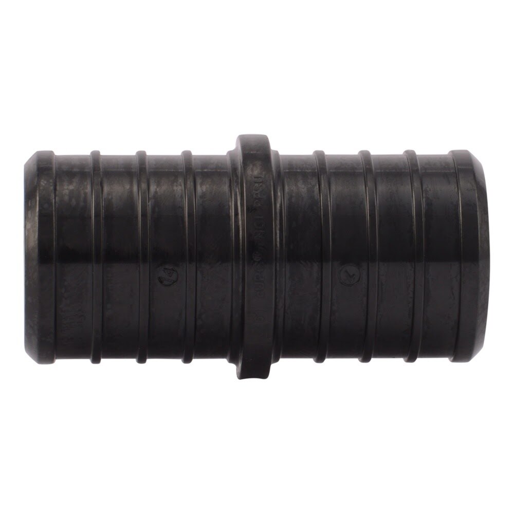 SharkBite UP020 1 in x 1 in Poly Barb Coupling for PEX or PE RT Pipe - 2