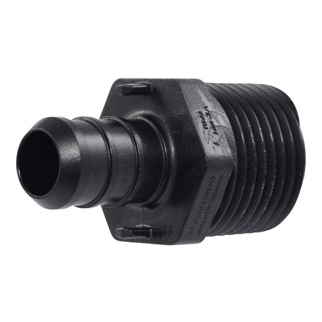 SharkBite UP120 1/2 in. x 1/2 in. Poly Barb Adapter Male NPT Connector for PEX Pipe