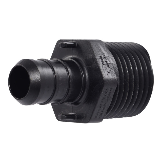 SharkBite UP120 1/2 in. x 1/2 in. Poly Barb Adapter Male NPT Connector for PEX Pipe