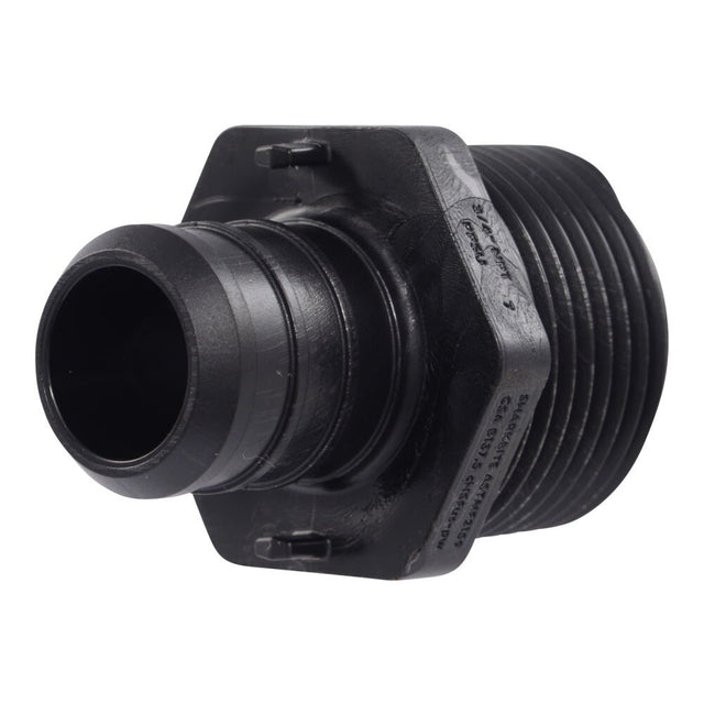 SharkBite UP134 3/4 in. x 3/4 in. MNPT Poly Barb Adapter for PEX and PE-RT Pipe