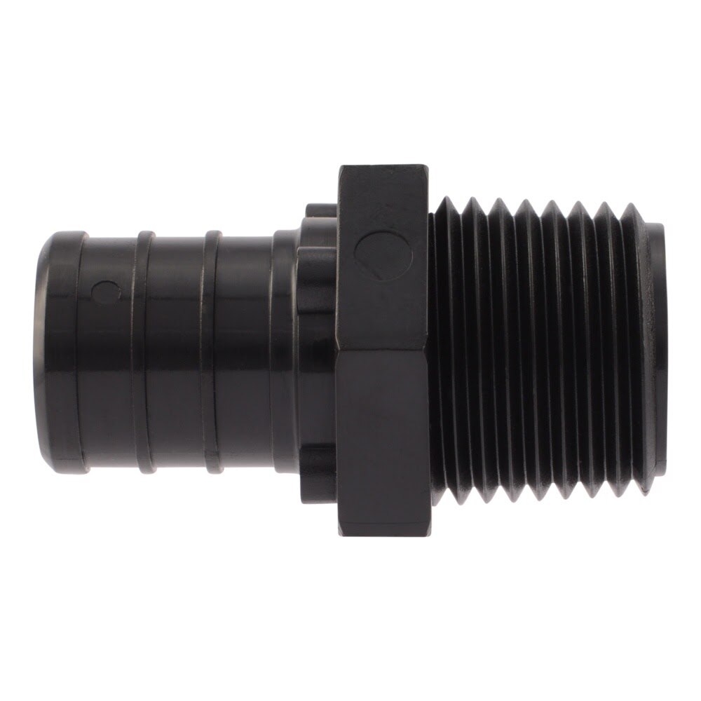 SharkBite UP138 3/4 in. x 1/2 in. Poly Barb Reducing Adapter with Male NPT for PEX Pipe - 2