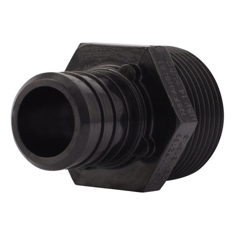 SharkBite UP140 1 in x 1 in Poly Barb Adapter with Male NPT Threads