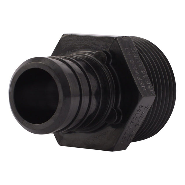 SharkBite UP140 1 in x 1 in Poly Barb Adapter with Male NPT Threads
