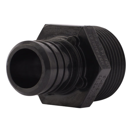 SharkBite UP140 1 in x 1 in Poly Barb Adapter with Male NPT Threads