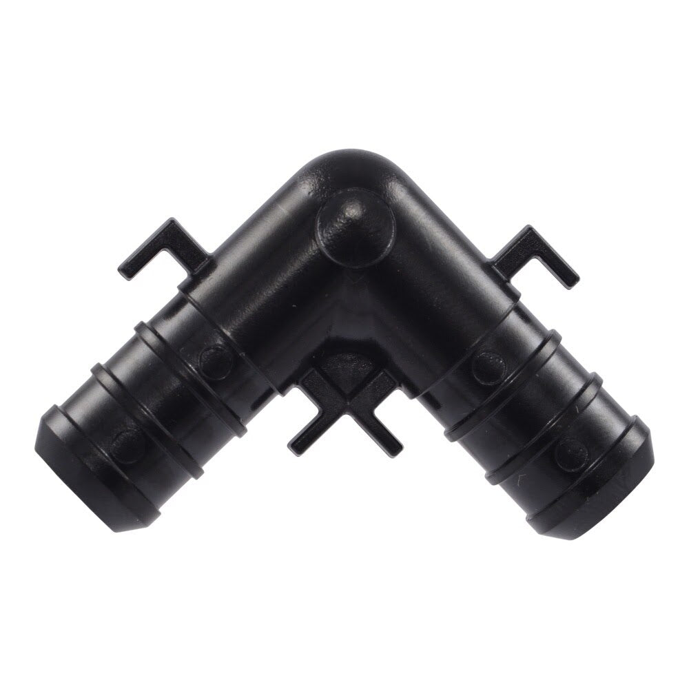 SharkBite UP248 1/2 in x 1/2 in Poly Barb 90 Degree PEX Crimp Elbow Fitting - 2
