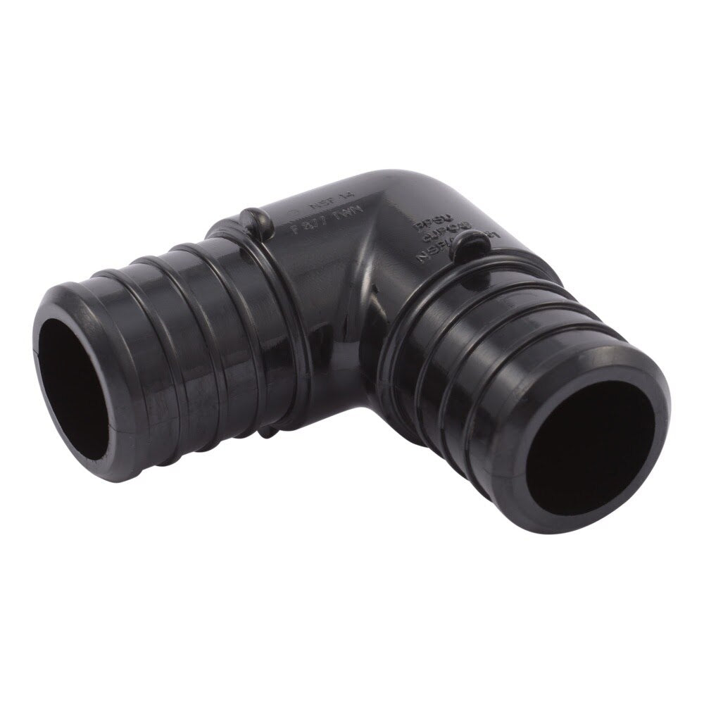 SharkBite UP260 1 in. x 1 in. Poly Barb Elbow PEX Crimp Fitting