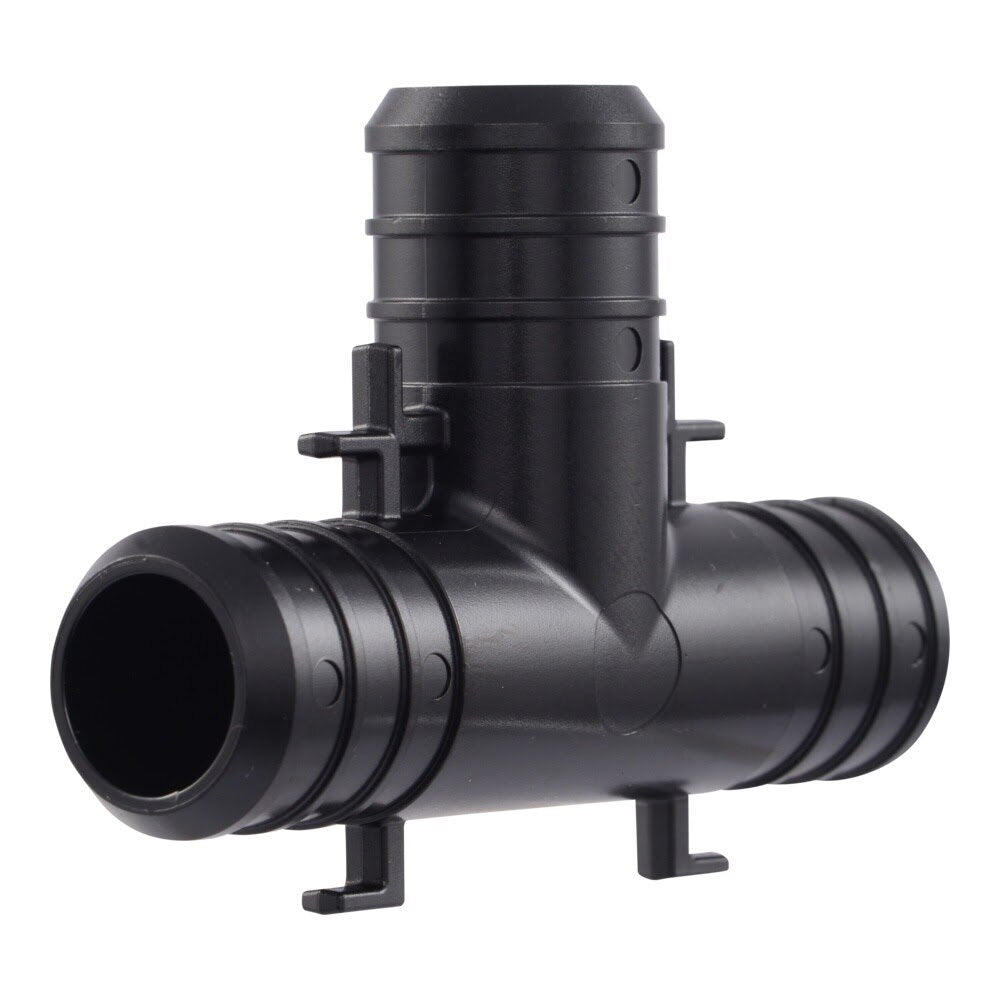SharkBite UP370 3/4 in. x 3/4 in. x 3/4 in. Poly Barb Tee for PEX or PE-RT Pipe