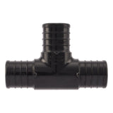 SharkBite UP374 1 in x 1 in x 1 in Poly Barb Tee for PEX and PE-RT Pipe - 2