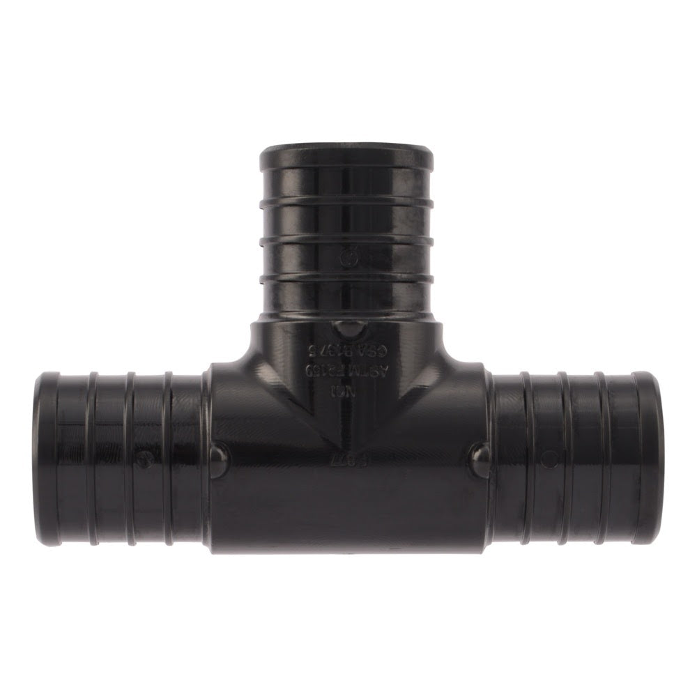 SharkBite UP374 1 in x 1 in x 1 in Poly Barb Tee for PEX and PE-RT Pipe - 2