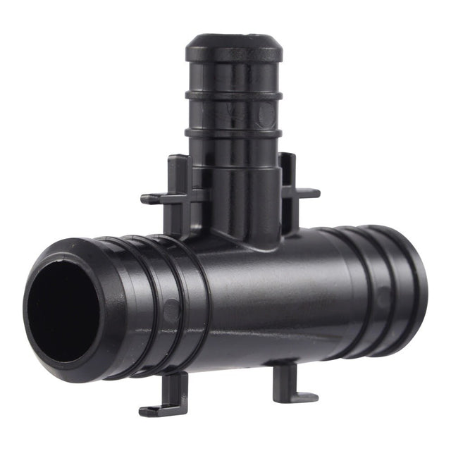 SharkBite UP412 3/4 in x 3/4 in x 1/2 in Poly Barb Reducing Tee for PEX and PE-RT Pipe