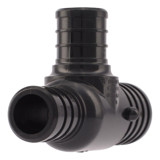 SharkBite UP414 1 in x 3/4 in x 3/4 in Poly Barb Reducing Tee for PEX and PE-RT Pipe
