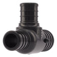 SharkBite UP414 1 in x 3/4 in x 3/4 in Poly Barb Reducing Tee for PEX and PE-RT Pipe