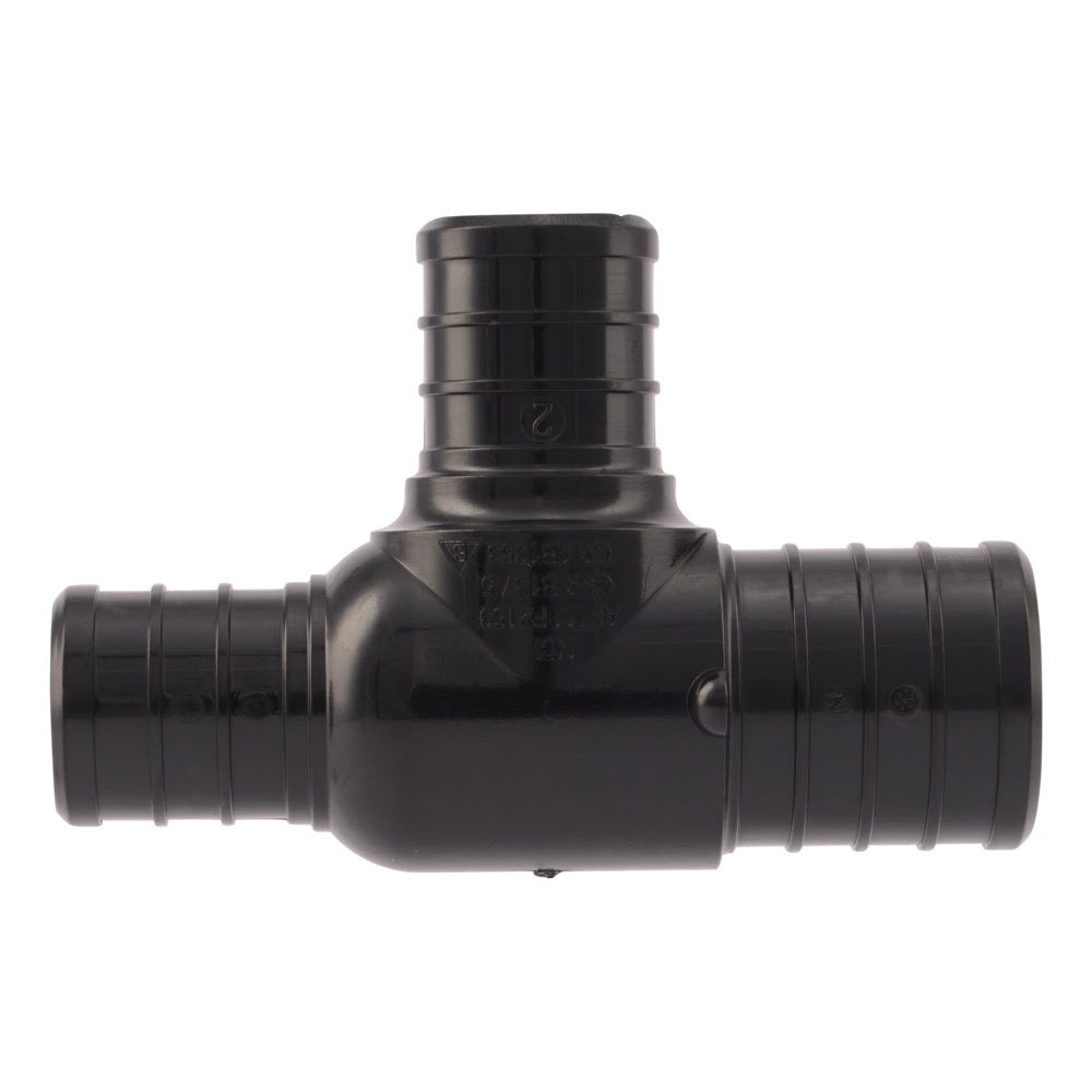 SharkBite UP414 1 in x 3/4 in x 3/4 in Poly Barb Reducing Tee for PEX and PE-RT Pipe - 2