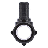SharkBite UP415 1 in. x 1 in. x 1/2 in. Poly Barb Reducing Tee for PEX and PE-RT Pipe - 3