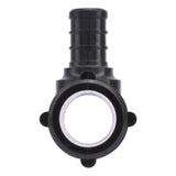 SharkBite UP415 1 in. x 1 in. x 1/2 in. Poly Barb Reducing Tee for PEX and PE-RT Pipe - 3