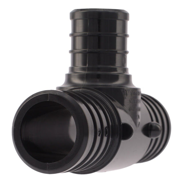SharkBite UP416 1 in. x 1 in. x 3/4 in. Poly Barb Reducing Tee for PEX and PE-RT Pipe