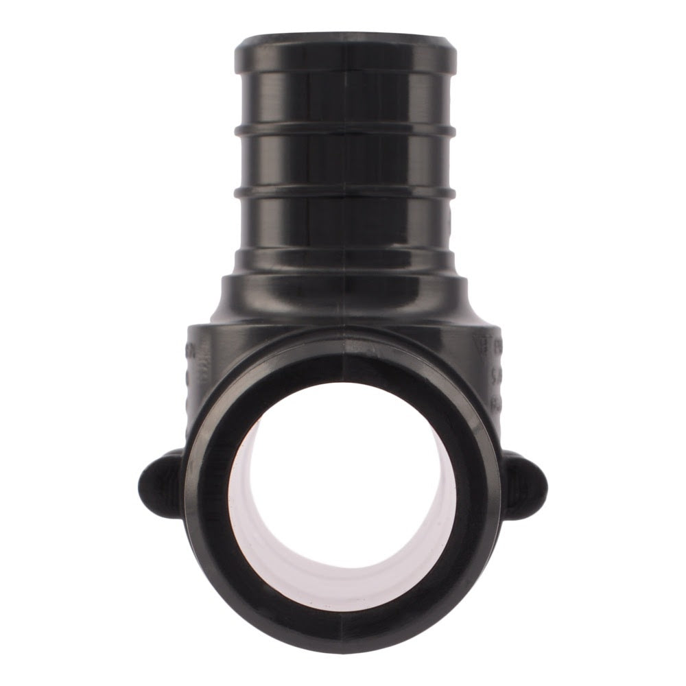 SharkBite UP416 1 in. x 1 in. x 3/4 in. Poly Barb Reducing Tee for PEX and PE-RT Pipe - 3