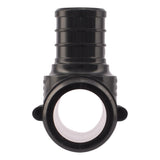 SharkBite UP416 1 in. x 1 in. x 3/4 in. Poly Barb Reducing Tee for PEX and PE-RT Pipe - 3