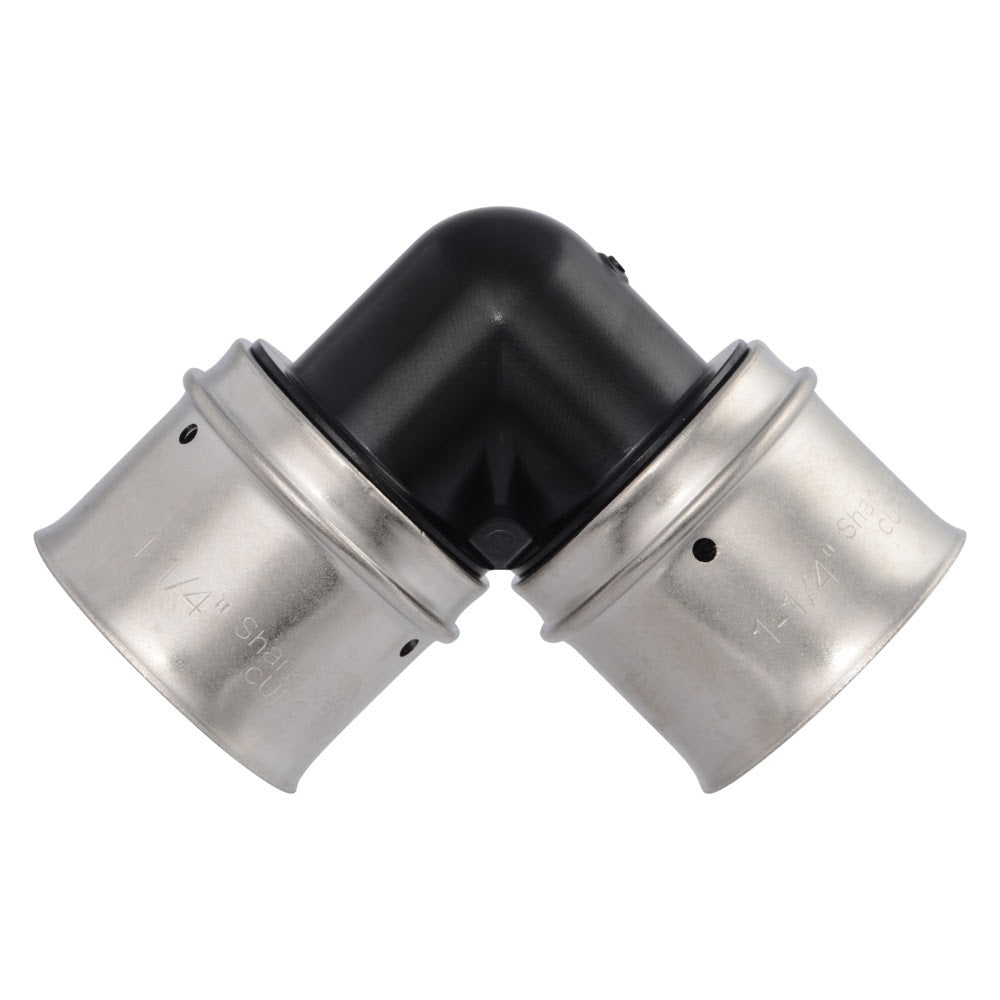 SharkBite UPP0235 1-1/4 in x 1-1/4 in Poly PEX Press Elbow Fitting - 3