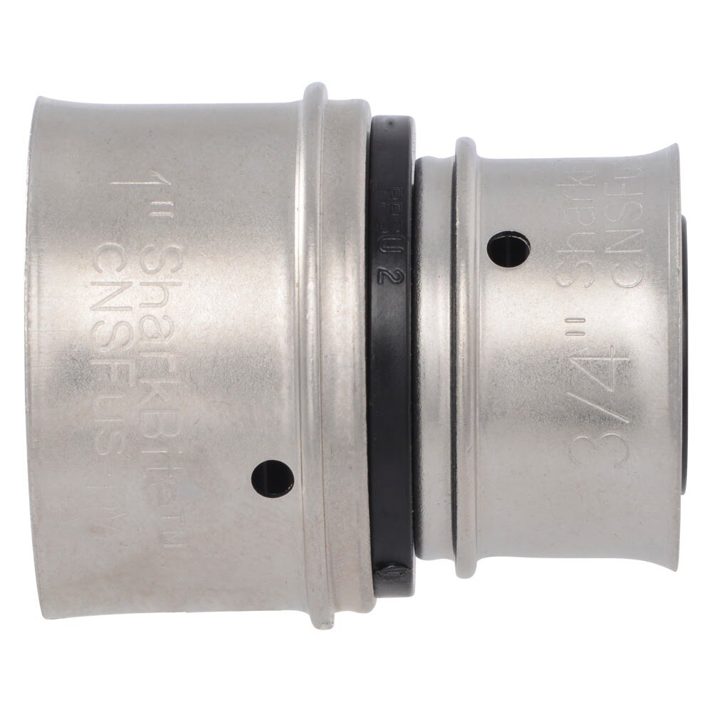 SharkBite UPP060 1 in x 3/4 in Poly PEX Press Reducing Coupling - 3