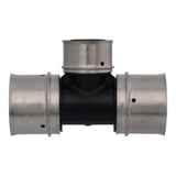 SharkBite UPP08353528 PEX Press Poly Reducing Tee with Stainless Steel Sleeve 1-1/4 in x 1-1/4 in x 1 in - 3