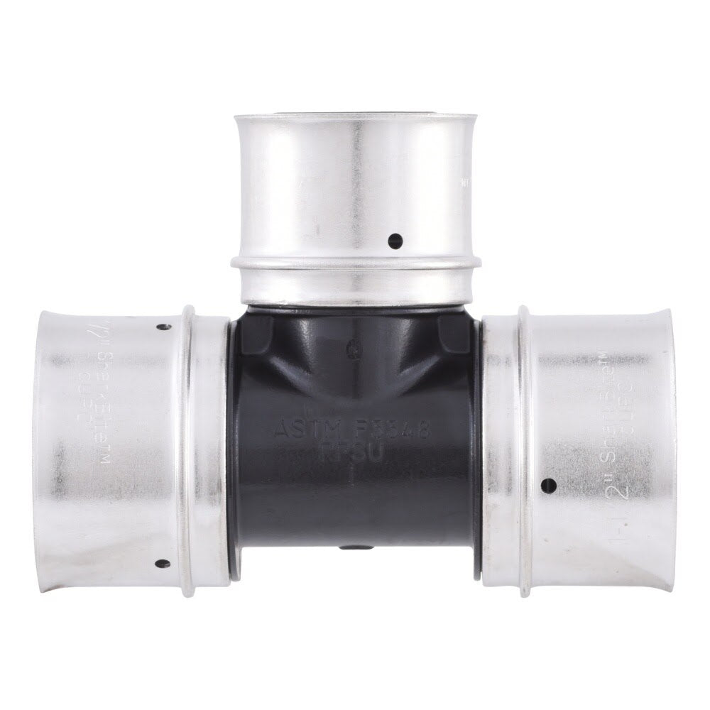 SharkBite UPP08414135 Poly PEX Press Reducing Tee 1-1/2 in x 1-1/2 in x 1-1/4 in - 3