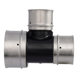 SharkBite UPP08544135 Poly PEX Press Reducing Tee 2 in x 1-1/2 in x 1-1/4 in - 3