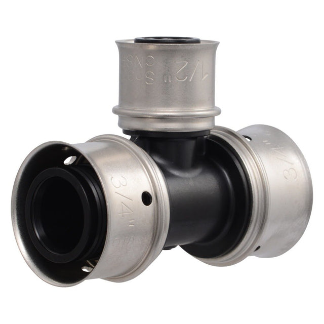 SharkBite UPP412 Poly PEX Press Reducing Tee 3/4 in. x 3/4 in. x 1/2 in. PPSU Fitting