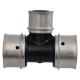 SharkBite UPP412 Poly PEX Press Reducing Tee 3/4 in. x 3/4 in. x 1/2 in. PPSU Fitting - 3