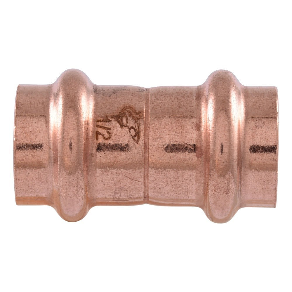 SharkBite UPR008X5 1/2 in. Copper Press Coupling with Stop for Copper Pipe (5 Pack) - 3