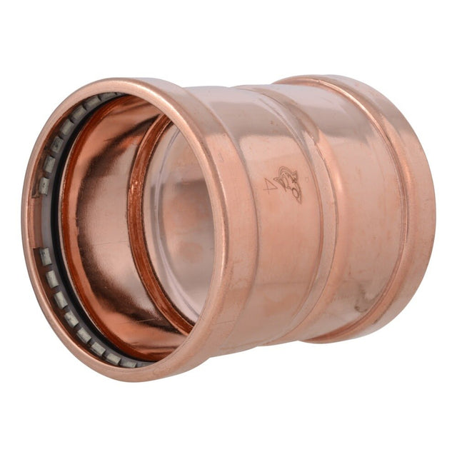 SharkBite UPR0105 4 in. Large Diameter Copper Press Coupling with Stop
