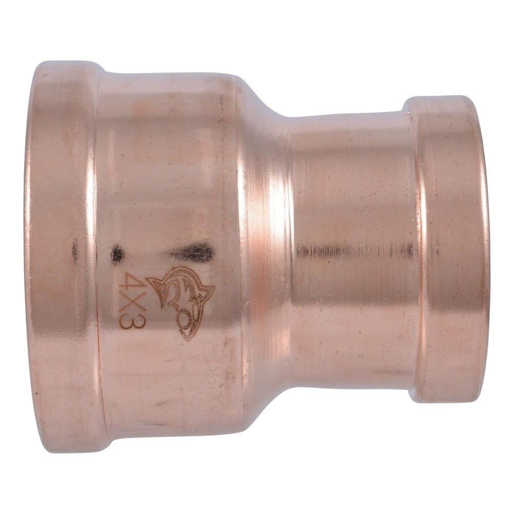 SharkBite UPR0110579 4 in. x 3 in. Large Copper Press Reducing Coupling - 3