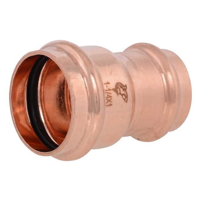 SharkBite UPR013528X4 1-1/4 in. x 1 in. Copper Press Reducing Coupling for Copper Pipe (4 Pack)