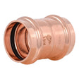 SharkBite UPR0135X4 1-1/4 in. Copper Press Coupling with Stop for Copper Pipe (4 Pack)