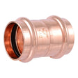 SharkBite UPR0141X2 1-1/2 in. Copper Press Coupling with Stop for Copper Pipe (2 Pack)