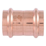 SharkBite UPR0141X2 1-1/2 in. Copper Press Coupling with Stop for Copper Pipe (2 Pack) - 3
