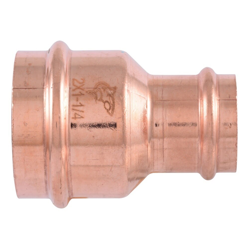 SharkBite UPR015135X2 2 in. x 1-1/4 in. Copper Press Reducing Coupling for Copper Tubing (2 Pack) - 3