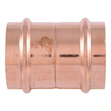 SharkBite UPR0154X2 2 in Copper Press Coupling with Stop for Copper Pipe (2 Pack) - 3
