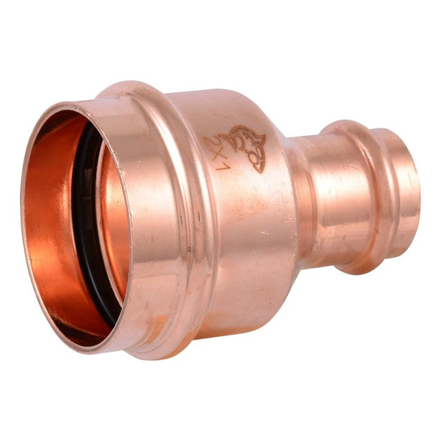 SharkBite UPR015528X2 2 in. x 1 in. Copper Press Reducing Coupling (2 Pack)