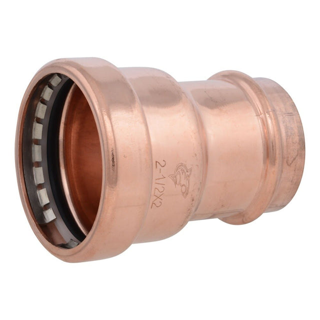 SharkBite UPR016754 2-1/2 in. x 2 in. Large Copper Press Reducing Coupling (Bag Qty 1)