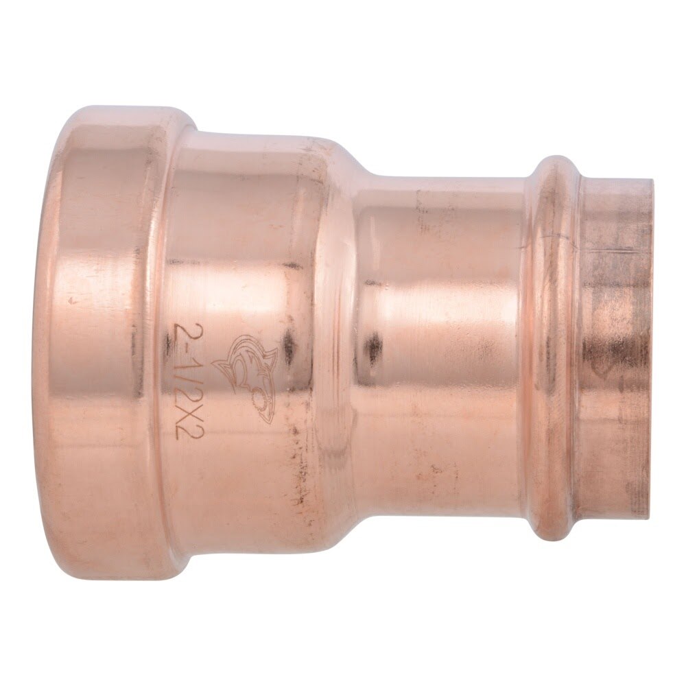SharkBite UPR016754 2-1/2 in. x 2 in. Large Copper Press Reducing Coupling (Bag Qty 1) - 3