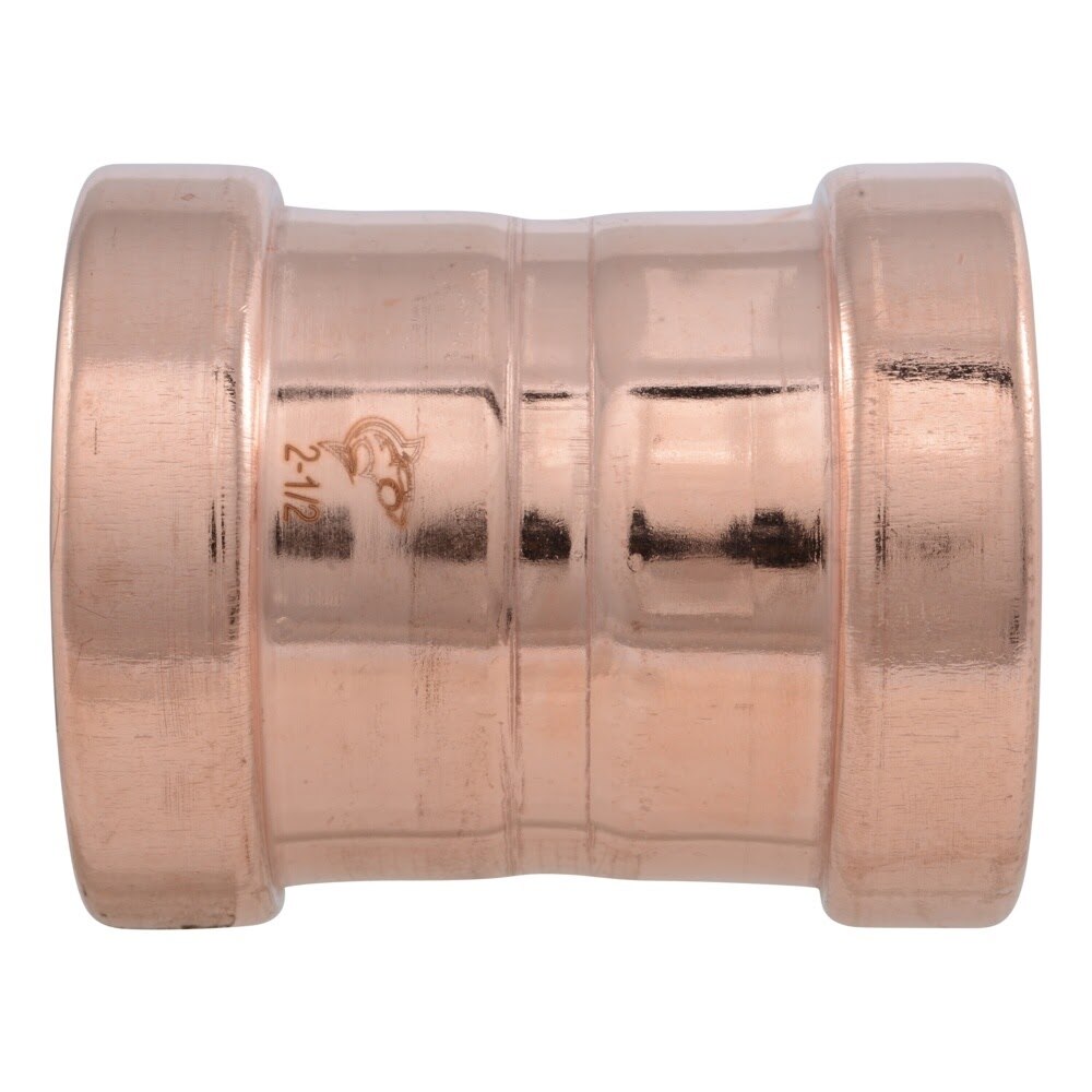 SharkBite UPR0167 2-1/2 in. Large Copper Press Coupling with Stop - 3