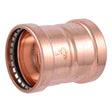 SharkBite UPR0179 3 in. Large Diameter Copper Press Coupling with Stop