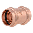 SharkBite UPR020X5 1 in. Copper Press Coupling with Stop for Copper Pipe (5 Pack)