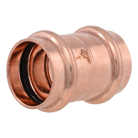 SharkBite UPR020X5 1 in. Copper Press Coupling with Stop for Copper Pipe (5 Pack)