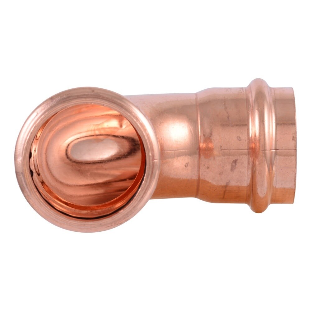 SharkBite UPR0235X2 1-1/4 in. Copper Press 90 Degree Short Radius Elbow (2 Pack) - 2