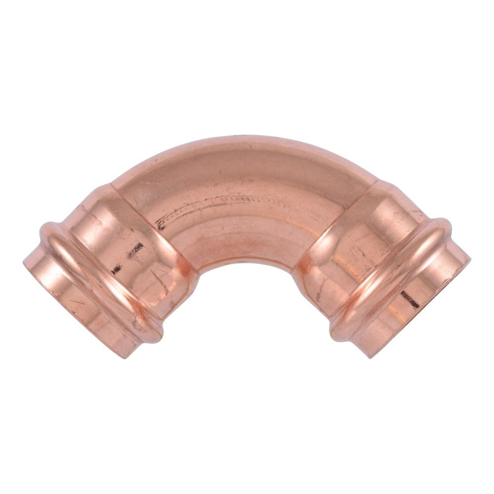 SharkBite UPR0235X2 1-1/4 in. Copper Press 90 Degree Short Radius Elbow (2 Pack) - 3