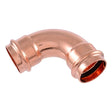 SharkBite UPR0241X2 1-1/2 in Copper Press 90 Degree Short Radius Elbow Fitting (2 Pack)