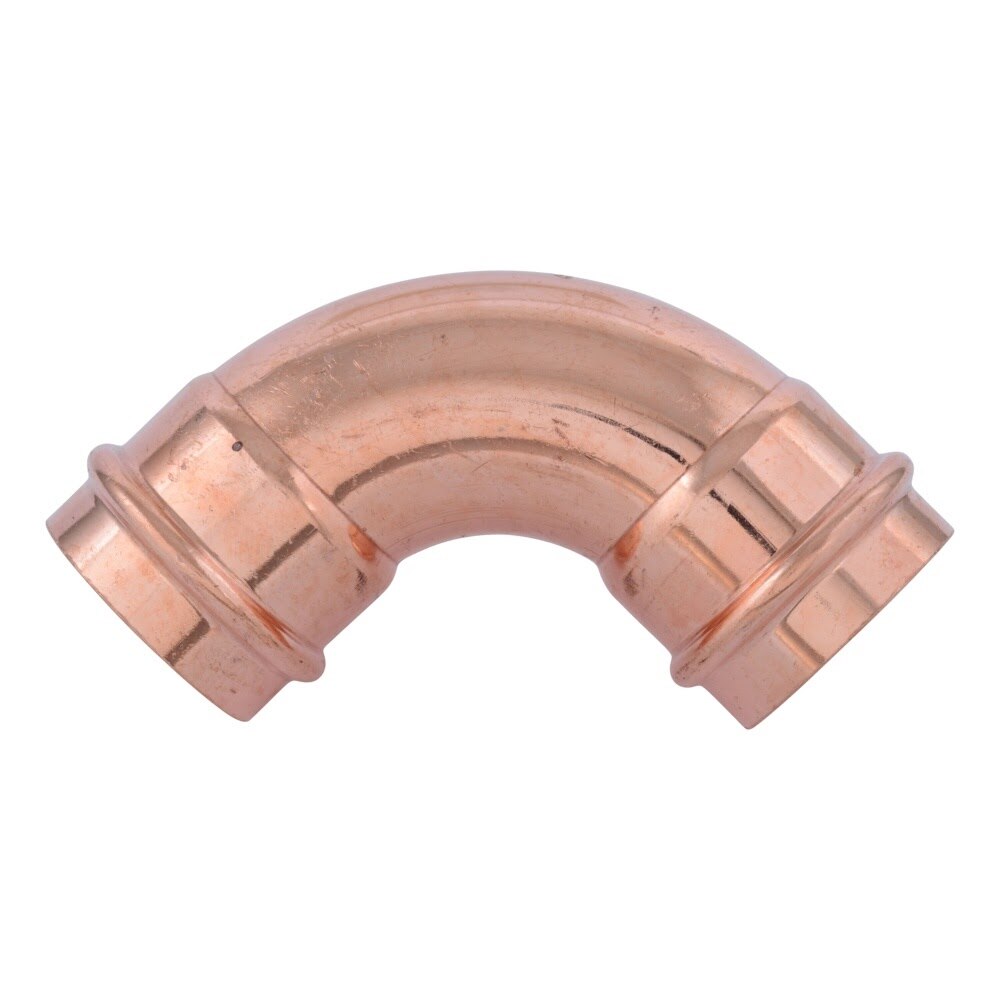 SharkBite UPR0254X2 2 in Copper Press 90 Degree Short Radius Elbow (2 Pack) - 3