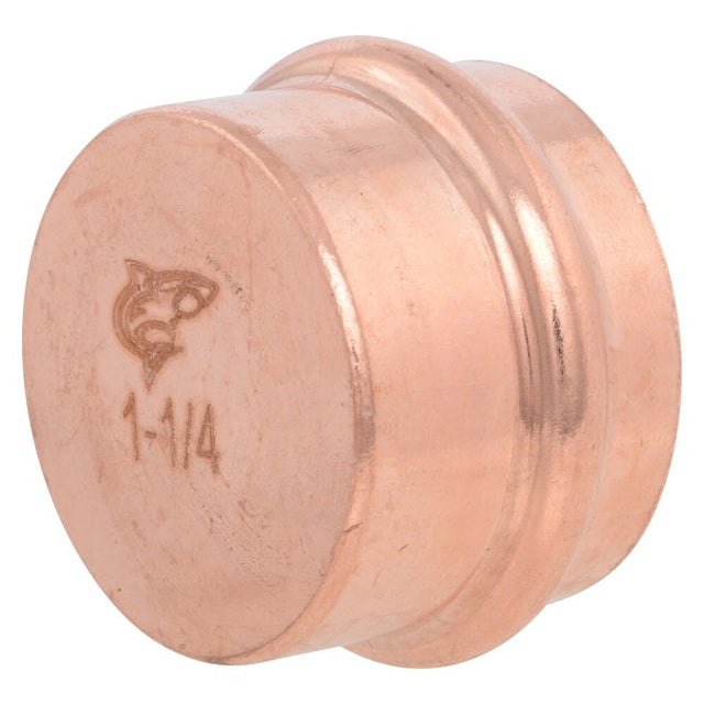 SharkBite UPR0435X5 1-1/4 in. Copper Press Cap for Potable and Hydronic Systems (5 Pack)
